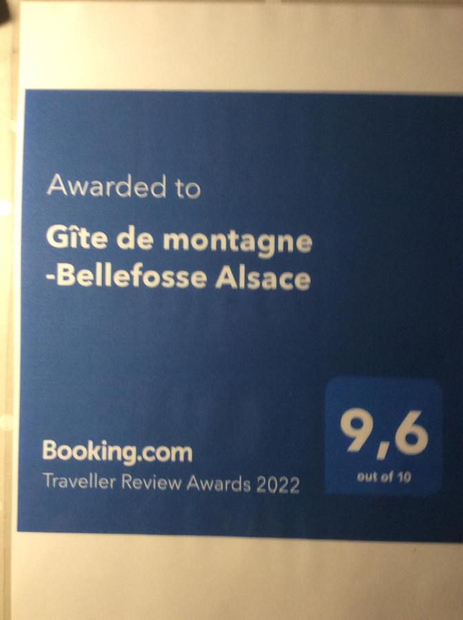 Gite De Montagne -Bellefosse Alsace Екстериор снимка